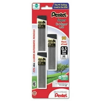 Pentel  Super Hi-Polymer Lead Refills  0.5mm  HB  Black  90 Leads-Pack