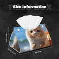 thumbnail image 5 of Salouo Cute Guinea Pig Sea Pattern Long Tissue Box Cover Rectangular–Plus Size Tissue Box Holder Modern LeatheLarge Tissue Holder for Bathroom Car & Office Decor, 5 of 7