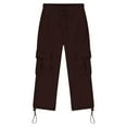 thumbnail image 6 of Tiijoy Toddler Boys Sweatpants Drawstring Straight Leg Cargo Pants Active Trousers, Sizes 3-4, 6 of 7