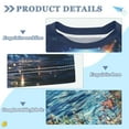 thumbnail image 2 of FORMRS Boys Rash Guard Short Sleeves Swim Shirt Quick Dry UPF 50+ Sun Protection, Sizes 3-12T, Crystal Moon, 2 of 6