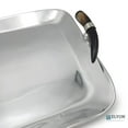 thumbnail image 4 of ELYON 21" Rectangular Serving Tray with Horn Handles, Handmade Silver Platter, 4 of 6