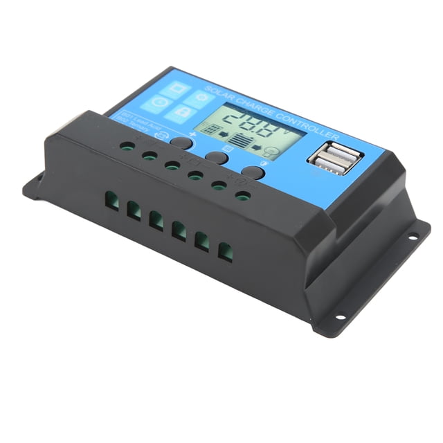 Regulador de panel solar ABS, controlador de carga solar con controlador de carga solar Regulador de panel solar adaptado a la perfección