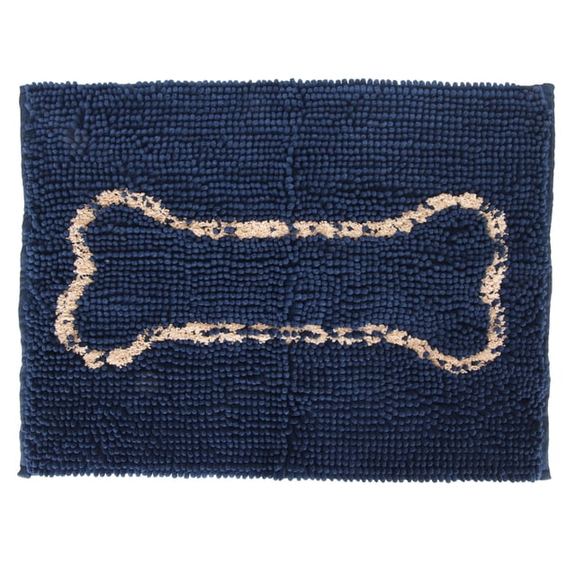 Alfombrilla de alimentación para perros antideslizante, súper suave y cómoda, de chenilla, ultraabsorbente, para comida y agua.