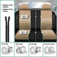 thumbnail image 3 of FH Group Trendy Elegance 3D Air Mesh Seat Covers Fit For Car Truck SUV Van - Rear Bench, 3 of 4