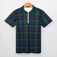 thumbnail image 3 of Scottish Tartans-Scotland Clans Men Zipper T-shirt Summer Casual Short Sleeve T-shirt Top, 3 of 7