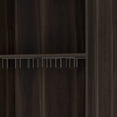 thumbnail image 5 of HomeRoots 488497 Dark Brown Corner Bar Cabinet with Multiple Shelves, 5 of 6