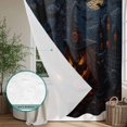 thumbnail image 6 of Halloween Shower Curtain - Water Repellent Fabric Shower Curtains Washable, Spooky Pumpkin Black Cat Ghost Moonligh Decorative Polyester Cloth Bathroom Curtains Modern Bath Decor 36"x72", 6 of 8