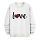 thumbnail image 5 of Amzcrzy Sudadera Para Hombre, Con Estampado De Corazones, Informal, De Manga Larga Y Cuello Redondo, Con Capucha, Color Blanco, Xl, 5 of 6