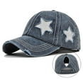thumbnail image 2 of Womens Ponytail Hat Baseball Cap High Messy Bun Ponycap Hats Quick Drying Mesh Hat, 2 of 3