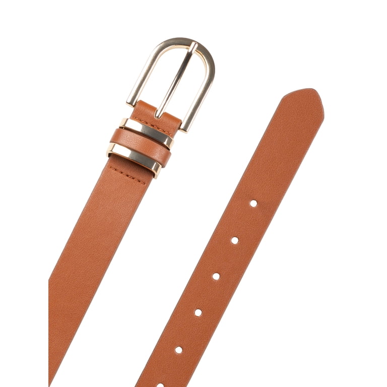 Time and Tru Women's Mixed Loops Belt, Cognac photo 2