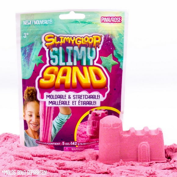 SLIMYGLOOP® SLIMYSAND rose, sac réutilisable de 142 g