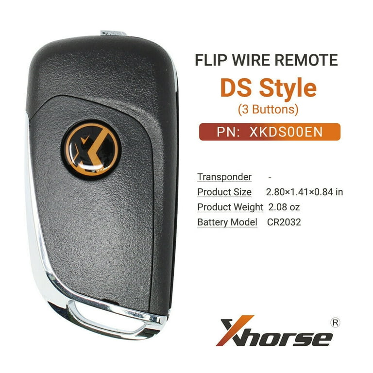 Xhorse Universal Wire Remote Key DS Flip 3 Buttons XKDS00EN For - Foto 7