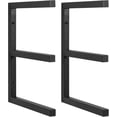 thumbnail image 1 of Level Wood Organizer and Lumber Storage Rack Wall Mount Utility Rack Wood Pipes Rack Heavy Duty Metal Lumber Shelf Holds Up LBS Indoor & Outdoor Use, 1 of 7