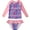 2Pink, variant on Girls Bathing Suits Two-Piece Swimsuit with Boyshorts Vest-Style Tankini(3-4T Pink)