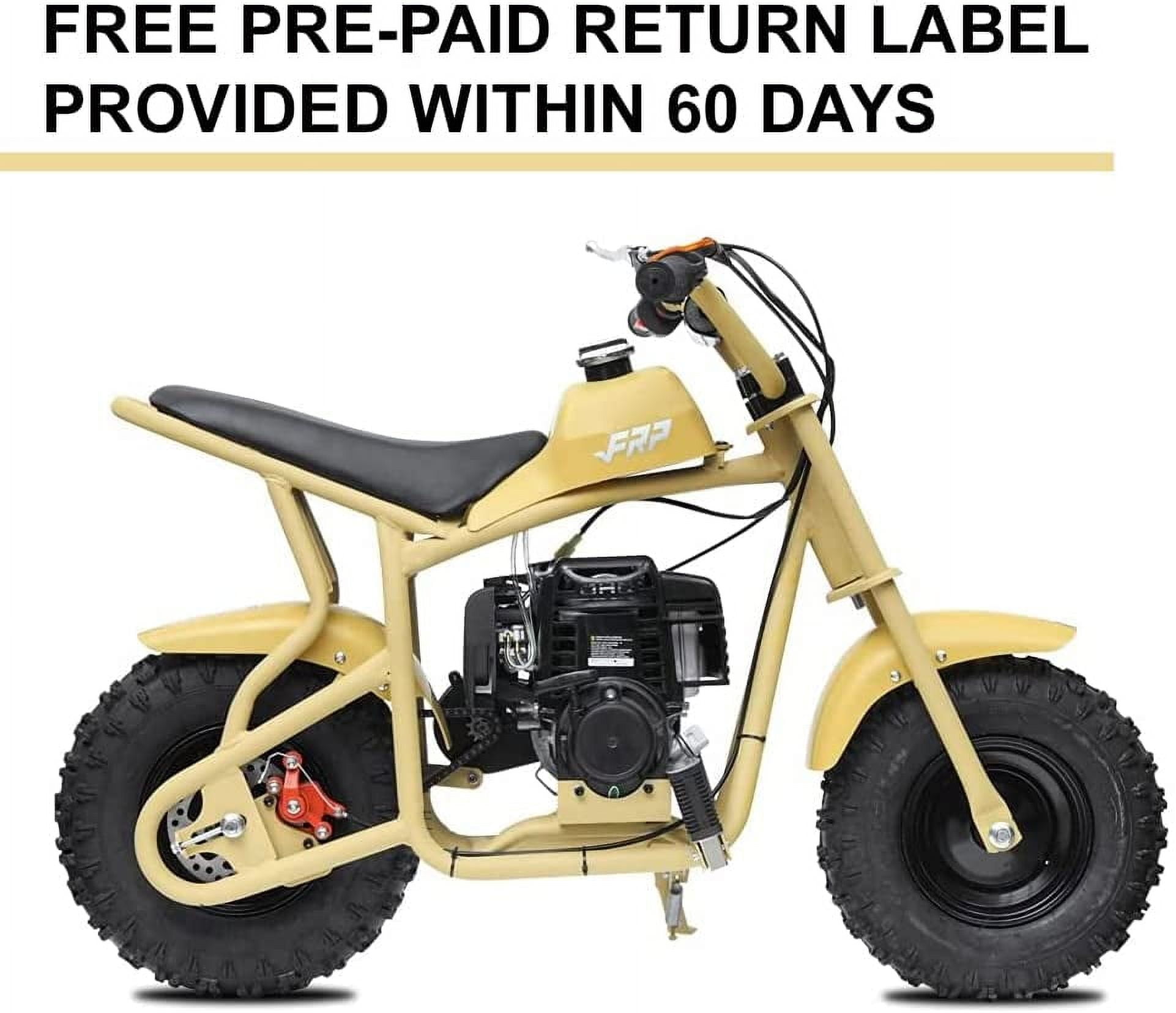 FRP DB003 1.4hp Gas Powered Mini Bike, Desert Yellow