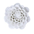 thumbnail image 3 of Arte de pared de flores de cerámica 3D colgantes, flores de porcelana, fácil instalación, decoración artística Peonía de pétalos redondos, 3 of 9