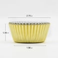 thumbnail image 3 of 200 Pcs Gold Foil Cupcake Liners Standard Baking Cups Muffin Paper Cases, 3 of 5