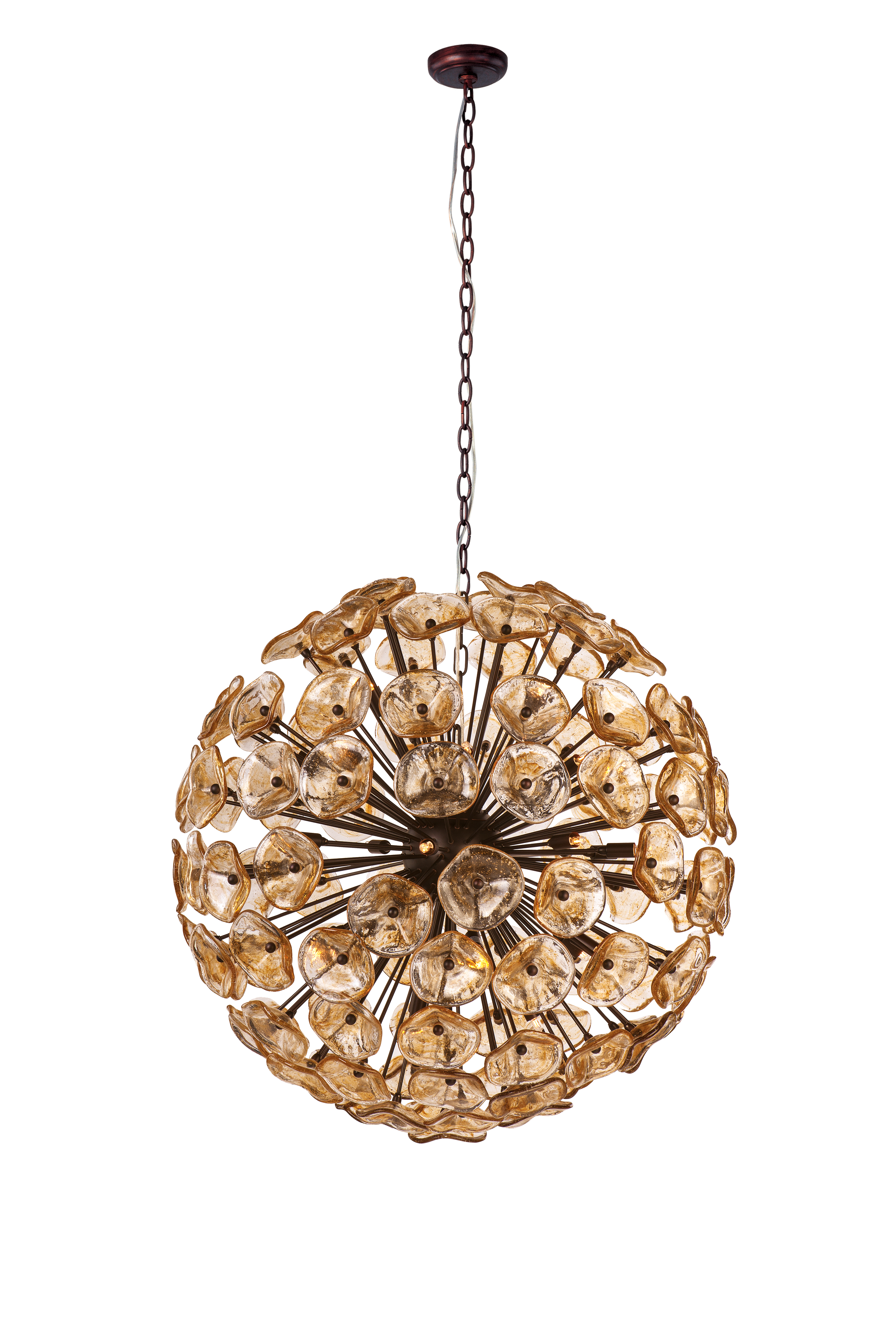E22096-26-ET2 Lighting-Fiori-28 Light Pendant in Leaf style-31.5 Inches wide by 70.9 inches high - image 1 of 6