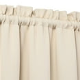 thumbnail image 6 of Small Curtain, Blackout Half Window Curtain for Bathroom, Soft Velvet Small Window Treatment Cafe Curtain, 26"x36",Beige, One Panel, 6 of 6