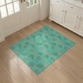 thumbnail image 3 of ODIKA 3'x5' Washable Accent Rug Ocean Turtle Main Reef Boho Border Map Nautical Wave Coral Compass for Bedside, Nursery Room, Pet Friendly & Non-Shedding, 3 of 7