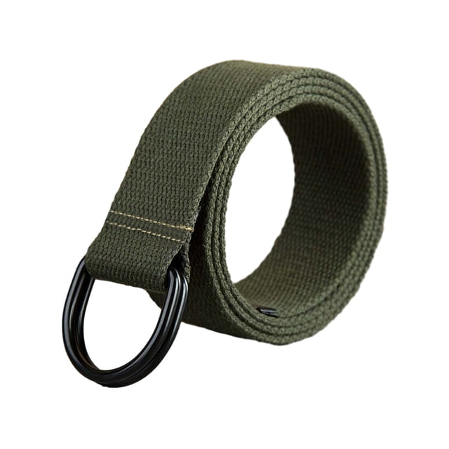 Sonducket Cómodo y transpirable cinturón de lona de tejido alto con práctico cinturón de lona con hebilla automática Cinturones Follaje verde 110cm