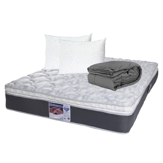 Colchón King Size + Edredón + 2 Almohadas Osos Spring Air Marte