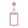 thumbnail image 2 of Sliding Id Badge Holder with Lanyard 4.5 X 2.5 Inch Pink Floral Plastic Id Card Holder Cute Work Id Badge Holder for Women for Office Nurse Teacher Daily Use 1 Pack, 2 of 6