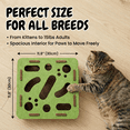 thumbnail image 6 of FancyKitty Interactive Felt Cat Puzzle Toy with 2 Metal Jingle Bells – Treat Dispenser Box for Indoor Hunting (White), 6 of 12