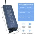 thumbnail image 2 of Adaptateur Transformateur d'Alimentation Interrupteur LED Étanche IP67 AC, 2 of 6