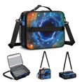 thumbnail image 5 of Colorful Starry Sky and Universe Insulated Lunch Bag with Shoulder Strap and Bottle Holder,Bento School Lunch Bag Box,11x9.5x3.5 Inches, 5 of 5