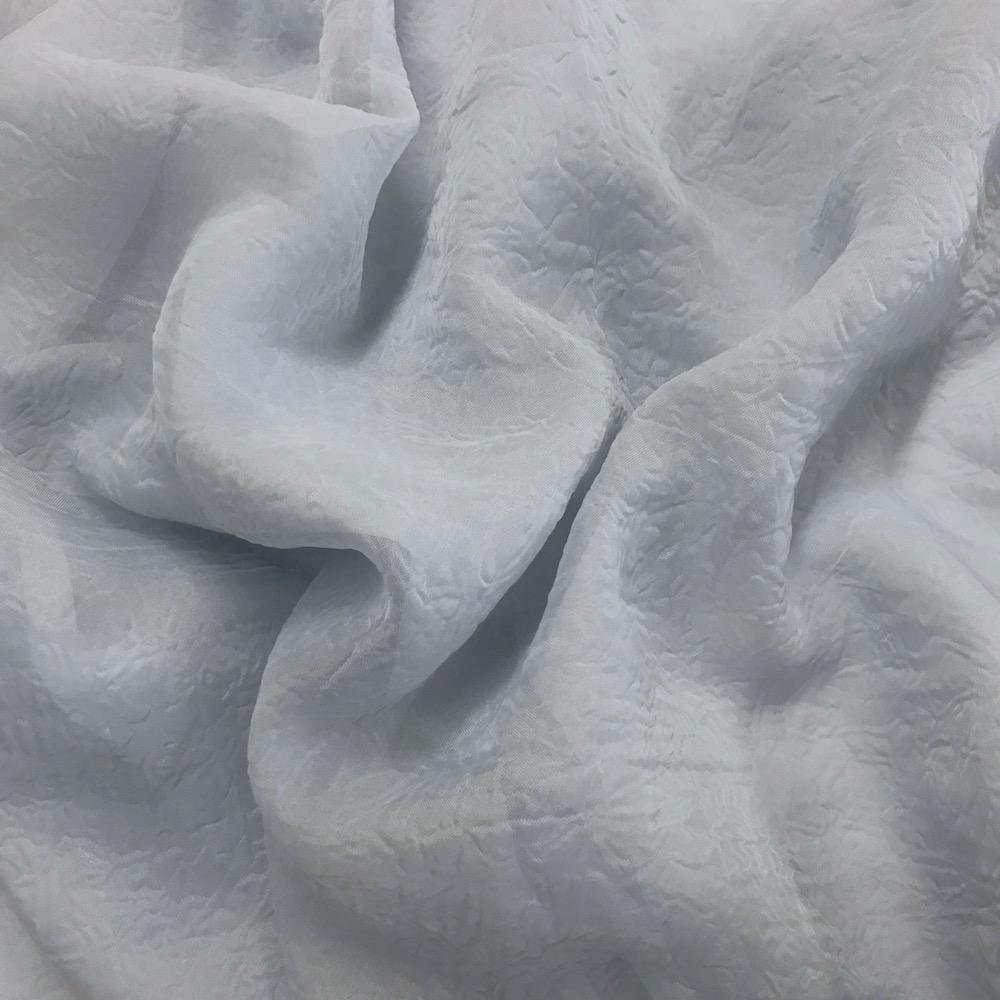 Crushed Crinkle Sheer Voile Fabric 118" Wide Window Curtain Drapery and