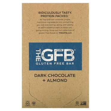 The Gluten Free Brothers – Dark Chocolate Almond Snack Bars - Gluten Free Protein Bars – Non GMO, Soy Free, Dairy Free, Vegan – Plant Based Protein Bars, 2.05 Oz (12 Count)