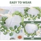 thumbnail image 4 of KAKOWELY Diadema de gypsophila, corona floral para el cabello, guirnalda para la cabeza de novia para boda, tocado de flores, 4 of 5