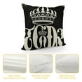 thumbnail image 4 of Nawypu Crown Queen and King Pillow Cases Cushion Covers His and Hers Matching Couple Throw Pillow Covers Valentine's Day Presents Decorative Throw Pillowcases Black White Cushion Cases, 4 of 5