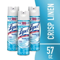 Lysol Disinfectant Spray, Sanitizing and Antibacterial Spray, Crisp Linen Scent, 19 fl oz, 3 pack