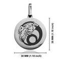 thumbnail image 2 of Stainless Steel Capricorn Zodiac (Sea Goat) Round Medallion Pendant Necklace, 2 of 3