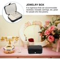 thumbnail image 3 of Jewelry Box Organizer Travel Jewelry Case PU Leather Jewelry Display Stand Jewelry Tray Stand Necklace Storage Box for Earrings Bracelets Necklace Rings Brooches, 3 of 8