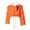 Orange, variant on Jinhomg Cropped Winter Jacket for Women Soft Cozy Fleece Lined Hooded Puffer Coat Winterproof Thermal Long Sleeve Zip Up Down Coats Blue M