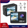 thumbnail image 3 of Cámara de acción 5K30FPS 4K60FPS 48MP 2,0 LCD táctil EIS pantalla Dual Wi-Fi 170D DVR cámara web impermeable 30M 5X Zoom cámara deportiva, 3 of 4