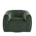 thumbnail image 2 of Noble House Modern Velvet Swivel Club Chair,Tub Design with 360-Degree Rotation,No Assembly Required,Olive Green, 2 of 10