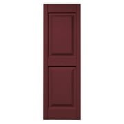 Builders Edge 14.75 W in. Raised Panel Vinyl Shutters