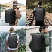 BANGE Air Compression System Backpack with electronic scaleVacuum Compression Travel Backpack,Expandable Backpacks with Pump for Airplanes
