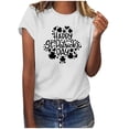 thumbnail image 1 of Fête de la Saint-Patrick Shirt Women Saint-Valentin Day Imprimé Hiver Décontracté Floral Haut Fête de la Saint-Patrick Shirts for Women, 1 of 4