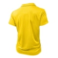 thumbnail image 6 of LNZGNM Polo Shirts for Men Quarter Zip Short Sleeve Classic Fit Golf Shirts Stylish Solid Color Collared T-Shirts Lightweight Breathable Summer Top with Pocket,Yellow 2XL, 6 of 6