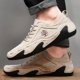 thumbnail image 3 of Zapatos de hombre de gran tamaño, de caña baja, cosidos a mano, zapatos casuales de moda que combinan con todo para hombre, 3 of 6