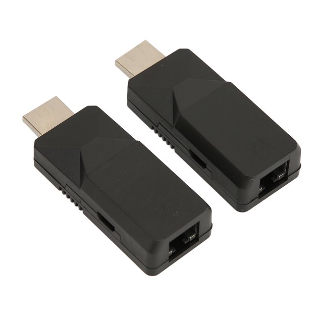 HD Multimedia Interface Extender, 196,9ft Gamme HD Transmission RJ45 Extender Adaptateur, 1080P HD Multimedia Interface à RJ45 Câble Extender