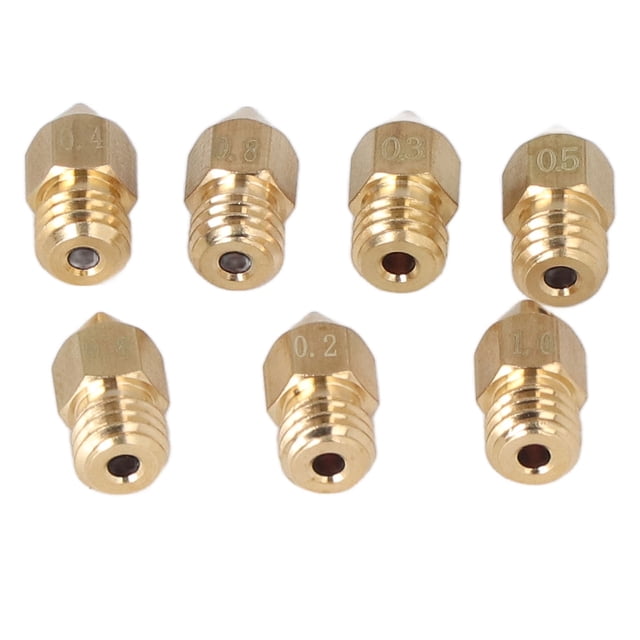 Boquillas de punta de latón MK8 kit de limpieza de boquillas Acero inoxidable Robusto Alta dureza Juego de 35 piezas Resistencia pequeña para reemplazo ANGGREK Otros