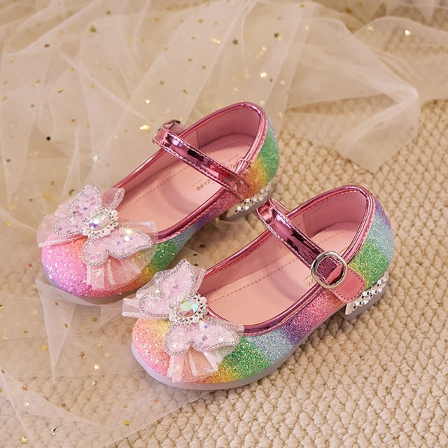 Chaussures Habillées pour Filles Semelle Souple Style Mary Jane Décorées Tenue de Fête pour