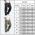 thumbnail image 2 of Men Multi Pockets Cargo Pants Baggy Work Combat Trousers, 2 of 2