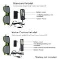thumbnail image 3 of Mistaha YJ002 Voice-control LED Glasses 10 Colors Optional Light Up El Wire Neon Rave Glasses, 3 of 6